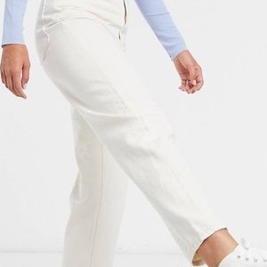 Organic cotton high wasted straight leg jeans